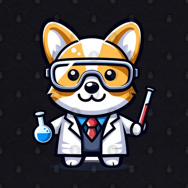 corgi scientist by Ferdi Everywhere